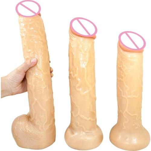 Flesh/Black Big Dildo Realistic Huge Horse Dildos Butt Plug Irritating G Spot Stimulate Masturbation Erotic Sex Toys For Women