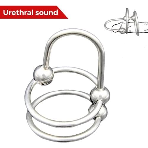 BDSM Urethral Sound Smooth Horse Eye Stimulation Catheter Urethral Plug Male Sounding Dilator Penis Ring Gay Sex Toys for Men