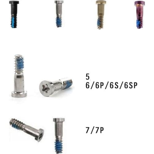 20pcs Back Cover Screw for iPhone 7 8 Plus 8X 12 11 Pro Max 5 Star Point Pentalobe Dock Bottom Case Screws 6S 6 Plus 5S X