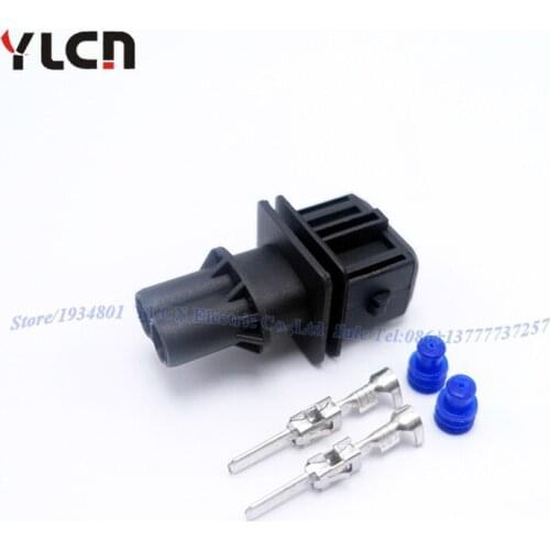 1 Set High Quality Automotive Electoric Wire Waterproof 2 Pin Connector Nozzle Plug Female