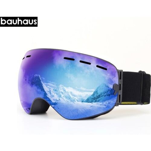 W002 Ski Goggles Double Layers UV400 Anti-fog Big Ski Mask Glasses Skiing Snow Men Women Snowboard Goggles