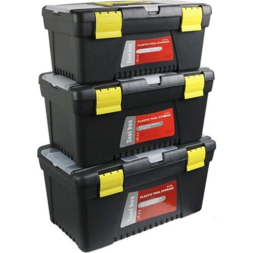 Double Layer toolbox household maintenance electrician Tool Box Multifunctional ABS hardware Car repair Thicken Antifall toolbox