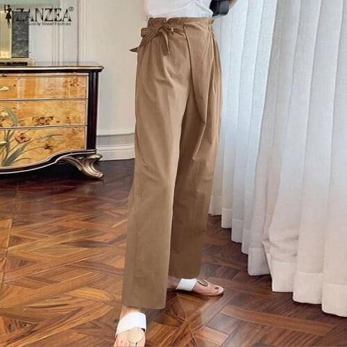 ZANZEA Women's Straight Trousers