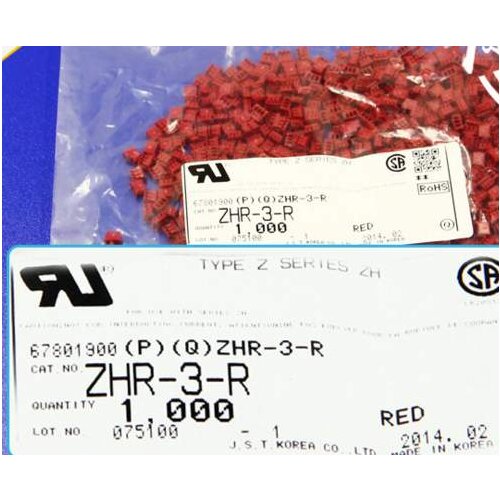 ZHR-3-R Housings Connectors terminals housings 100% new and Original parts Red color