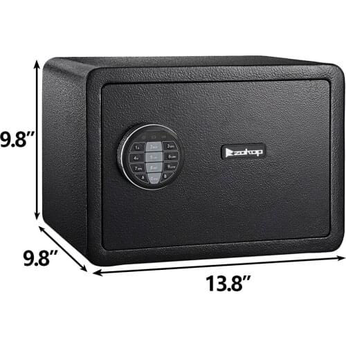 ZOKOP H250*W350*D250 Electronic lock Safe Box for home Black (190813213)