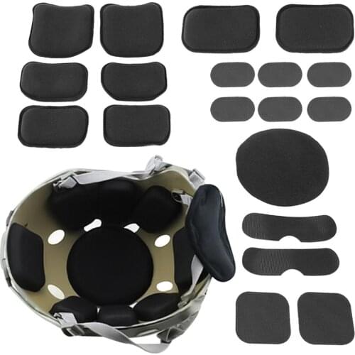 19Pcs Sports Protective Helmet Sticker EVA Foam Protection Pads Cushion Set for Paintball Airsoft Military Hunting Helmet Pad