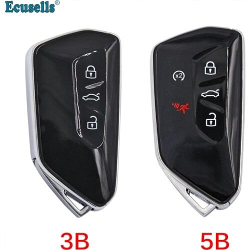 3/5 Buttons Replacement Remote Key Shell Case Fob for VW Golf MK8 ID3 ID4 Polo Tiguan Skoda Superb Octavia SEAT Leon Ibiza MQB