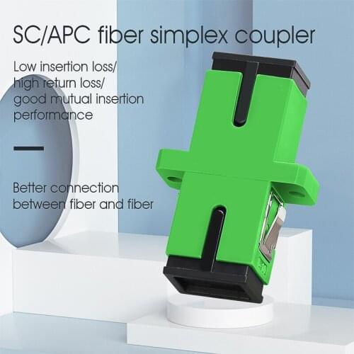 300PCS SC/APC Single Mode Optical Fiber Connector Flange Head Coupler Square joint Adapter Free Shipping