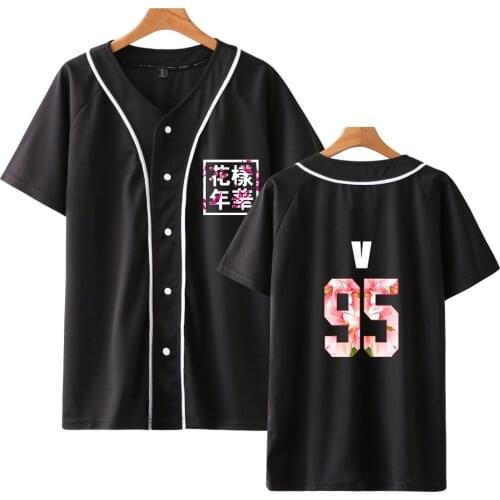 Bangtan Boys KPOP Korea baseball t shirt Women/Men Summer Baseball t shirts Couples t-shirt Hip Hop Harajuku Casual Clothes