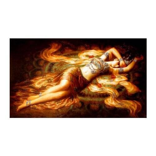 Diy Diamond Painting The DunHuang Flying Girl Resin Cross Stitch Drill Full Rhinestone Diamond Home Decor Free Shipping