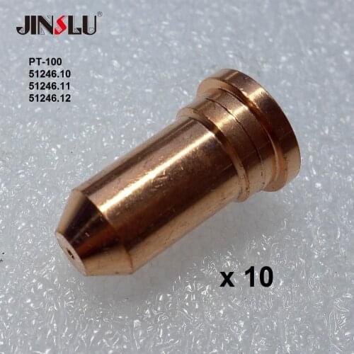 51246.10 51246.11 51246.12 PT100 PT-100 IPT-100 Plasma cutting torch tip nozzle 10 Pieces Fit FUBAG P100