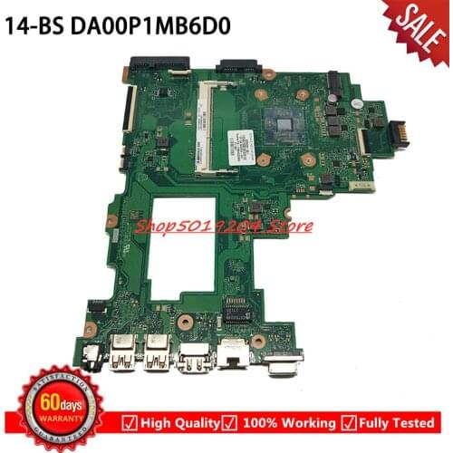 DA00P1MB6D0 Mainboard with N3060 CPU For HP 14-BS 240 G6 Laptop Motherboard 925425-601 925425-001 925425-501