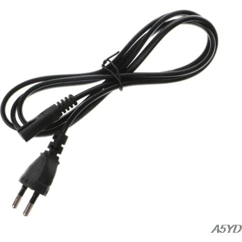 Copper Wire 1.5m Figure 8 Power Cable Cord Euro EU European 2 Pin AC Plug For camera battery charger/notebook computers HOST