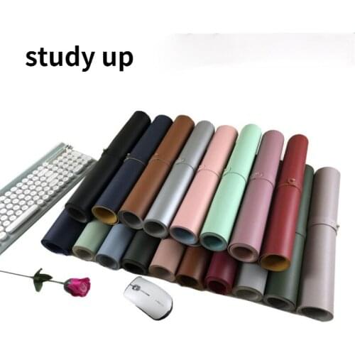 New Desk Mat 80x40/90x45/30x60cm PU Leather Mouse Pad Large Desk Mats Pad Antifouling MousPad XXL Laptop Mat Office Mouse Mat