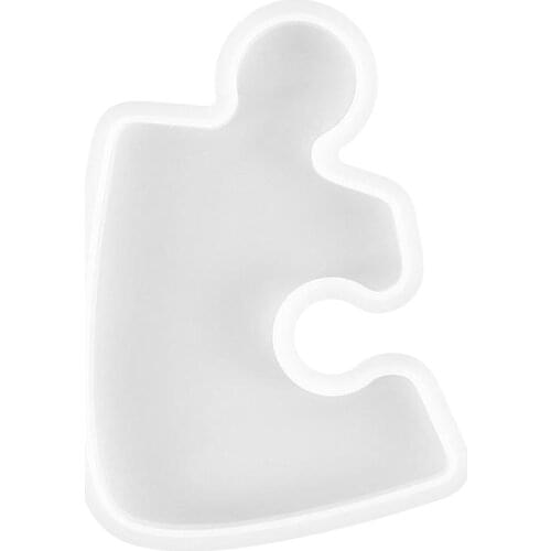 Coasters Jigsaw Silicone Molds Resin Casting Mould Craft DIY Tool Ornament