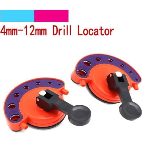 Adjustable 4-12mm Diamond Opening Drill Bit Tile Glass Hole Locator Saw Core Bit Guide Glass openings Locator Vacuum Base Sucker