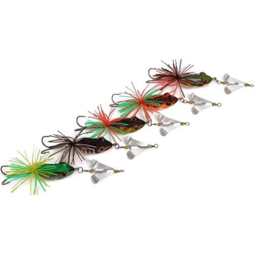 Fishing Lure With Propeller Large Noise Isca Frogs Lure 9g 135mm Pesca Frogs Sinking Snakehead Bait Fishing