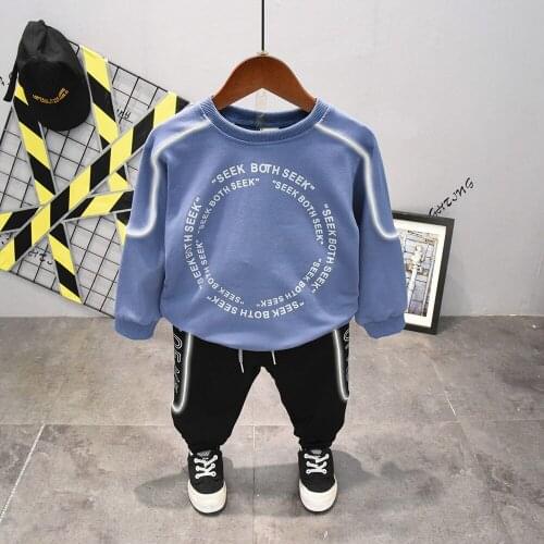 New Baby boys Clothes sets Toddler Kids Tracksuit Boys Sweater Tops sport pants 2pcs boys Outfits Autumn Children Clothes Set