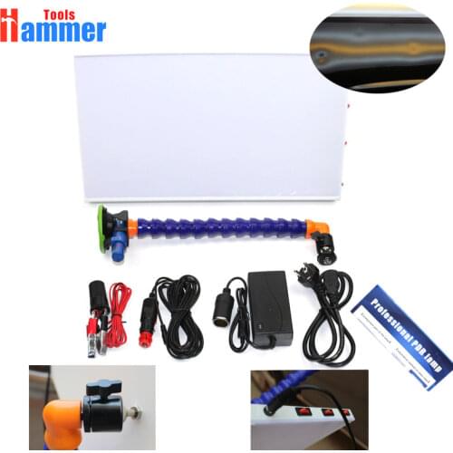 LED car dent Lamp white Borde 3 Strip Line Board Paintless Dent Repair Tool Kit 12v car dent lamp Board car dent Tools LED Light