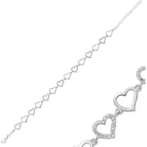 Tevuli 925 Sterling Silver Heart Women Bracelet