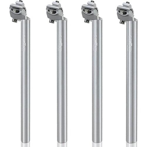 Mountain road bike seat tube 27.2 30.4 30.8 31.6X350mm silver bicycle saddle seatpost