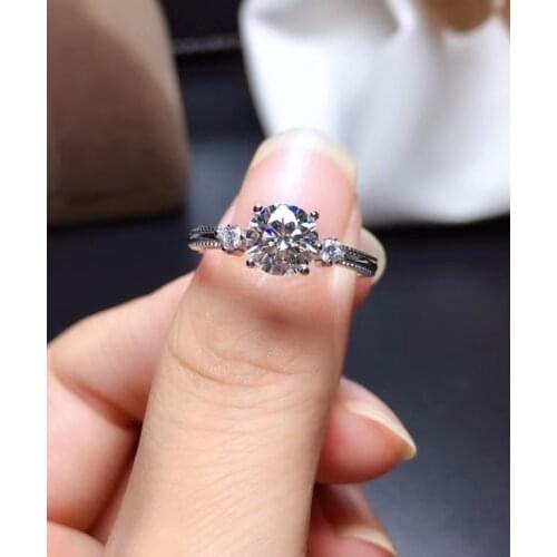 2020 new crackling moissanite ring for women jewelry engagement ring for wedding 925 silver ring birthday gift