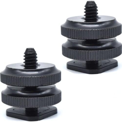1/4"-20 Camera Screw with Hot Shoe Adapter Double Gasket (Pack of 2)