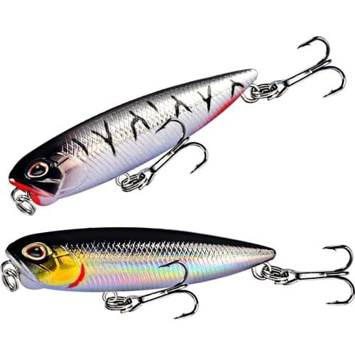 1pc Fishing Lures Good Pencil Bait 8# Hooks 6 Colors Available High Quaity Artificial Lifelike Crankbait Wobbler Fishing Tackle