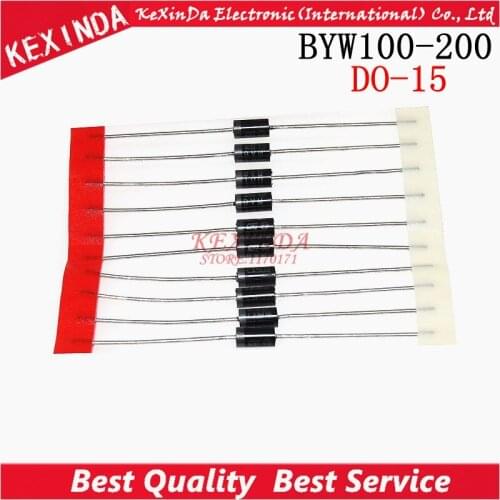 10pcs/lot BYW100-200 BYW100 200 BYW 100-200 DO-15 new and original