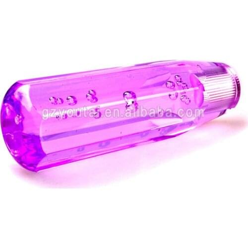 15CM Crystal Bubble Shift Gear Knob Acrylic Plastic Manual Shifter