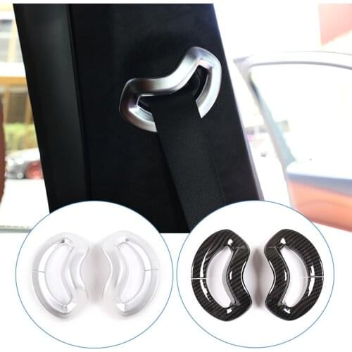 2 Pcs For BMW X5 G05 2019 ABS Chrome Safety Belt Cover Trim Car Accessories