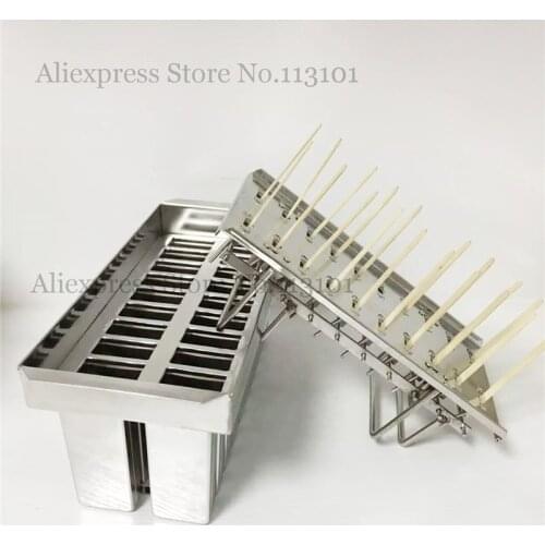 20pcs/batch Ice Pop Mold Popsicle Molds Ice Cream Tool FULL Stainless Steel Great Summer Gift With Sticks Holder