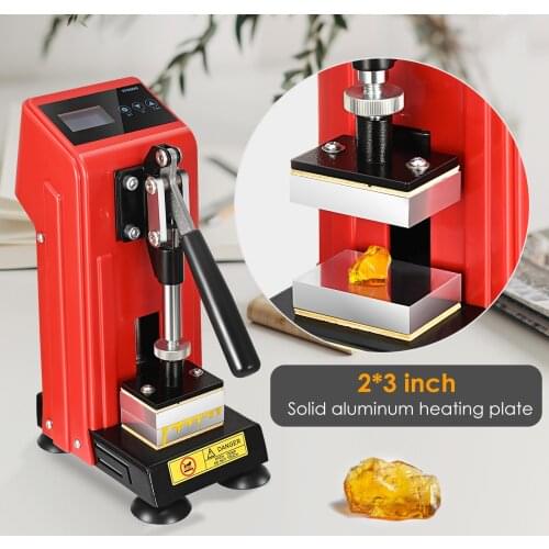 Heat Press Machine For Rosin Mini Manual Hot Presser 400W LCD Controller Small Thermal Transfer Machine Rosin Extraction Machine