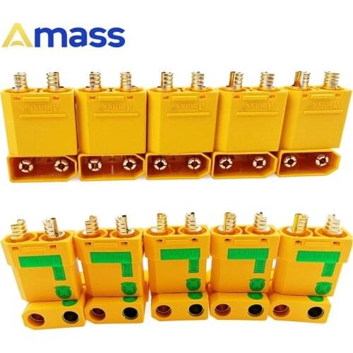 5 Pairs XT90S XT90-S XT90 Connector Anti-Spark Male Female Motor Adapter for Battery ESC and Charger Lead for RC Car Truck