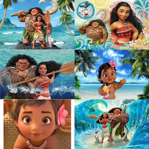 5D DIY Diamond Painting Disney Moana Series Cross Stitch Kit Full Drill Embroidery Mosaic Art Picture of Rhinestones Decor Gift