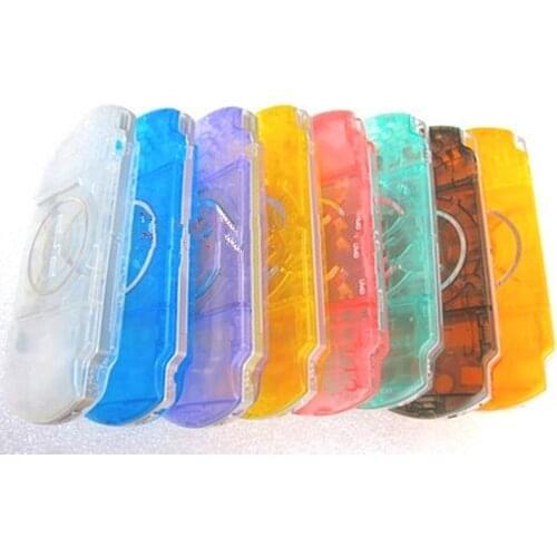 Free Shipping New Clear Housing Case With Button Kits Sticker For PSP 3000 Console Full Shell For PSP3001 3002 Console Pink