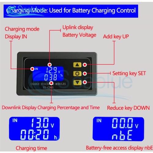 CD60 Storage Battery Charging Control Module Fully Powered Off DC Voltage Protection Undervoltage And Depletion Protector