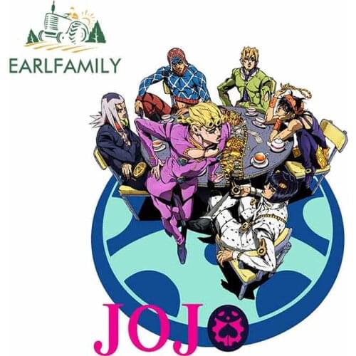 EARLFAMILY 13cm x 10.8cm for Jojos Bizarre Adventure Personality Creative Car Stickers Car Decal Fashion Occlusion Scratch