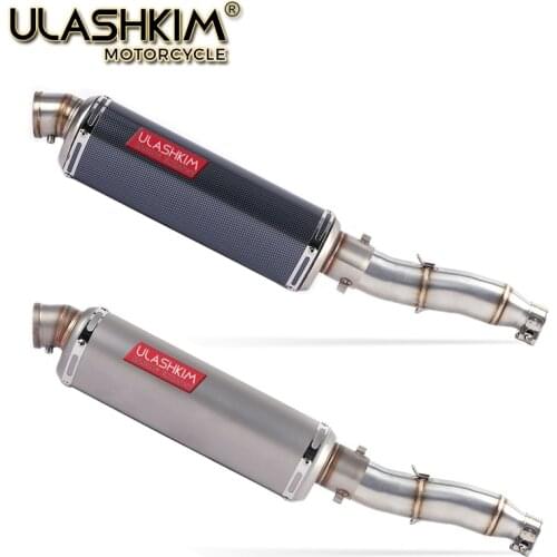 Motorcycle Full Exhaust System Muffler Escape Slip On For YAMAHA XG250 XT250 Modified Contact Middle Pipe Adapter Connect