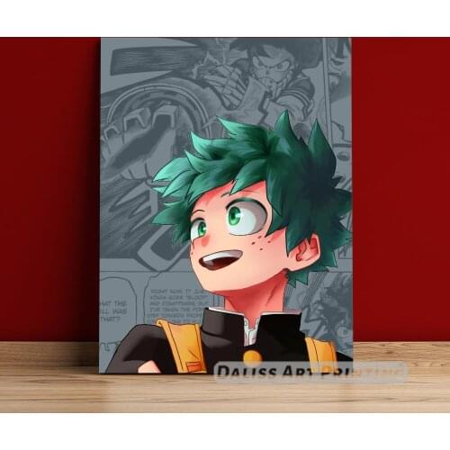 Canvas Anime deku My Hero Academia Pictures Home Decoration Paintings Poster HD Prints Wall Art Modular Living Room Framed