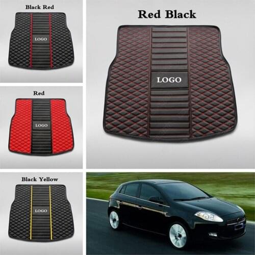 Custom Car Trunk Mats for Fiat Palio Ottimo Bravo 500 Linea Freemont Car Accessories All Weather Cargo Liners Boot Pads