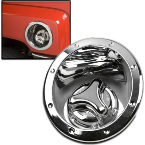 NEW-Car Gas Tank Cover Fuel Door Bezel Cap Moulding Trim Chrome for Hummer H3 2006-2010
