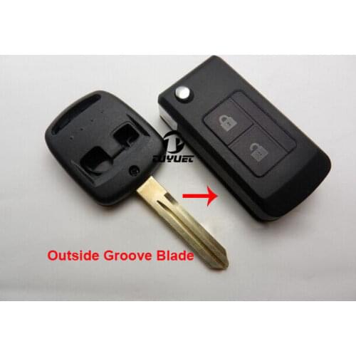 Modified Folding Flip Remote Key Shell Keyless Entry Case Fob 2 Button For Subaru Outback Legacy Forester