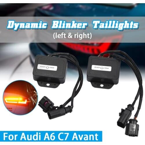 1 Pair Semi Dynamic Turn Signal Indicator Module Controller For LED Taillights For Audi A6 C7 Avant 4G 2012 2013 2014 Tail Light