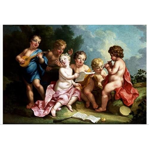 Custom mural 3D non-woven wallpaper Hd childhood angel canvas adornment picture Childrens paintings