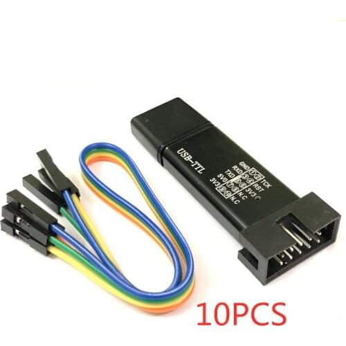 100% New 10pcs STC MCU automatic download line device USB to TTL free manual cold start programmer STCISP download