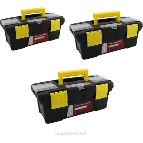 Portable Plastic Hardware Toolbox Household Multifunction Maintenance Toolbox Car Storage Box Anti-fall Box Case J29 21 Dropship
