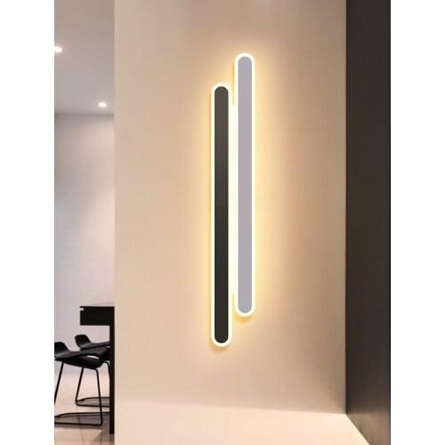 Modern Simple Line Wall Lamp Nordic Creative Living Room Bedroom Wall Lamp Staircase Aisle Cloakroom Mirror Lamp Decor Light