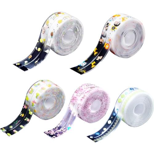 Anti-mold Bathroom Shower Sink Sealing Strip Self-adhesive Seam Sticker Waterproof Tape PVC Mold Proof Sealant Tool