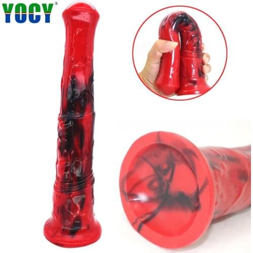 YOCY Huge Horse Dildo Realistic Animal Dildos Vaginal Stimualtor Fake Penis SiliconAdult Shop Sex Products Toys For Male Female